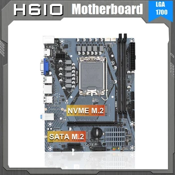 Дънна платка H610M ПХБ H610M R200 LGA1700 с 2 слота DDR4 До 64G M. 2 Nvme PCI-E5.0 X16 За cpu поколение на 12/13