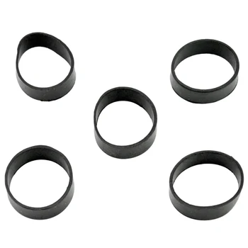 Сигурни и стабилни гумени пръстени, 5 бр., вътрешен диаметър 32 мм, каучук, системи за панти, които плъзгащи утяжелителя.