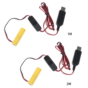 Захранващ кабел USB с подмяна на 1 батерия тип АА Адаптер за батерии тип АА