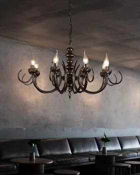 Носталгия американските ретро лампи в стил LOFT в индустриален стил, бар-ресторант, барбекю магазин, чугун фенерче във формата на капчици