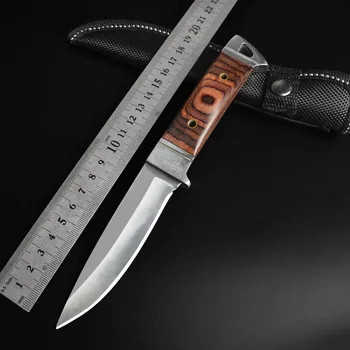 Сгъваем джобен нож от стомана за оцеляване на открито за мъже, военна самоотбрана висока твърдост, Тактически ножове за лов