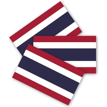 Етикети с флага на Тайланд броня, 3 парчета, изработени от здрав водоустойчив материал, за украса на кола/ камион /MacBook/лаптоп