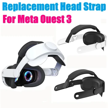 Централен колан за виртуална слушалки Meta Quest 3 За подобряване на комфорта Регулируема глава каишка за Oculus Meta Quest 3
