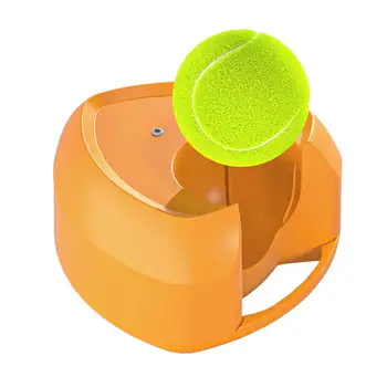 Комплект топки за тенис, за да скача, автоматичен симулатор за скоростта на тениса с отскок, нескользящие фитнес оборудване за фитнес, за всекидневната, детската площадка в двора.