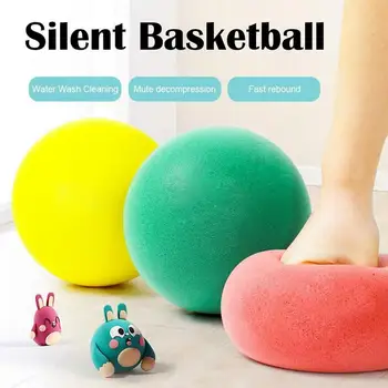Безшумен баскетбол Размер на 3 Сжимаемый безшумен ефект на баскетболна топка за помещения безшумен топка за баскетбол от полиуретан Футболни спортове