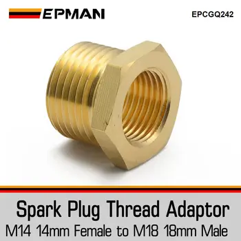 Адаптери за резби на свещи EPMAN от 18 мм до 14 мм, месинг адаптер (M14 и M18) EPCGQ242