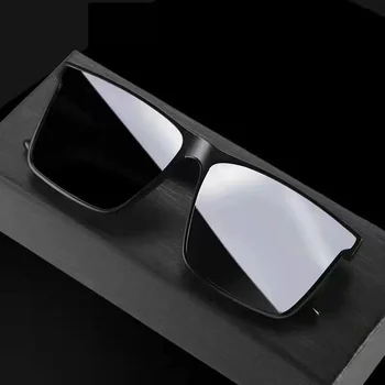Мъжете Висококачествен Слънцезащитен крем, Слънчеви Очила Нюанси на Очила за Мъже Градинска Мода Поляризирани Слънчеви очила с Квадратни Рамки, които са Устойчиви на UV400