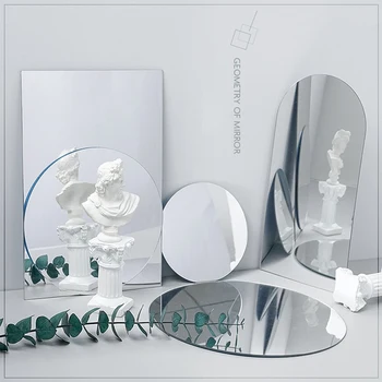 Ins Реквизит за снимки Акрилно огледало, което отразява дъска Рефлектор Реквизит за снимки на Фона украса за представляващи Реквизит за снимки на Нова