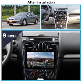 PX6 Android 10,0 6 + 128 Г Автомобилен GPS Навигатор За Mazda 6 2006-2012 Авто Аудио Стерео Мултимедиен Плейър Главното Устройство DSP Recoder