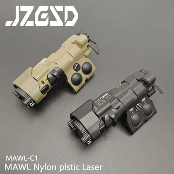 Тактически Найлон MAWL-C1 Tactical Weapon Скаут Light Бял Led Зелен Лазер IR Заполняющий Светлина Външни Ловни Аксесоари, Подходящи за 20 mm Рейки