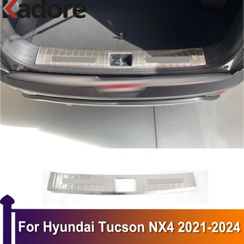За Hyundai Tucson NX4 2021 2022 2023 2024 Вътрешна Защита на Задната Броня, Тампон На Прага, Автомобилни Стикери От Неръждаема Стомана, Аксесоари