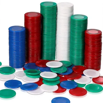 800 броя пластмасови чипове за покер, игрални чипа в 4 цвята, преброяване карта за преброяване на чиповете за игра на бинго, 3