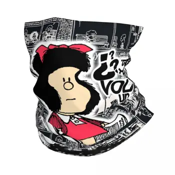 Ретро Quino Комикси Mafalda Кърпа Шейная Гетра Със Защита От Ултравиолетови Лъчи, Шал За Лице, Калъф За Жени И Мъже, Мультяшная Превръзка На Главата Mang, Тръба, Балаклава