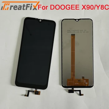 Нови Тестисите За Doogee Y8C LCD дисплей Със Сензорен Екран В Събирането на Замяна За doogee X90 резервни Части за ремонт на мобилен Телефон с LCD сензор