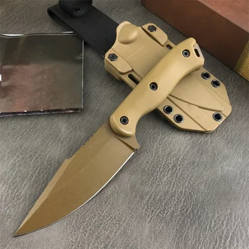 Нож KABAR BK18 Бекер Harpoon Хънтър с фиксирано острие в обвивка Kydex, Тактически военни бойни ножове за оцеляване в джунглата