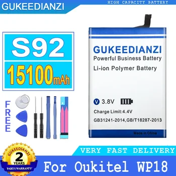 Преносимото батерия за мобилен телефон S92 (WP18) капацитет 15100 ма за батерии на смартфони Oukitel WP18 