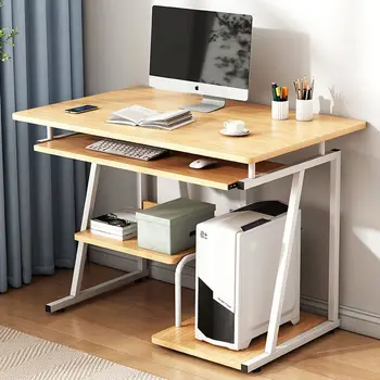 Модерни бюра за преносими компютри за вашия домашен офис, Малък бюро с поставка за клавиатура, ъглови бюра, лесен компютърен маса за общежитие, малък компютър часа