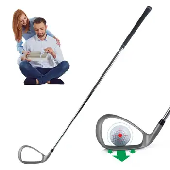 Тренажор за голф, коректор за тренировка люлки, тренировочная пръчка за загрявка, гъвкава и устойчива на плъзгане пръчка за тренировка на посоката на насочване За