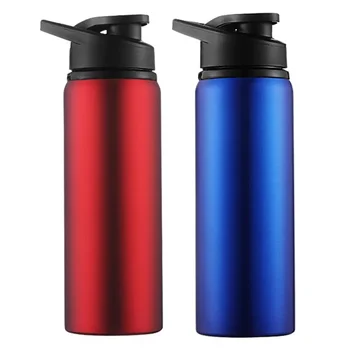 2 елемента Преносима Велосипедна бутилка за вода от неръждаема Стомана За пиене На открито, Спортни уреди за пътуване Метална Бутилка за вода