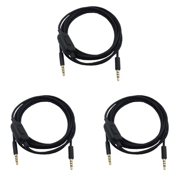 Преносим кабел за слушалки 3X2 м аудио кабел за Logitech GPRO X G233 G433 Слушалки и аксесоари за слушалки
