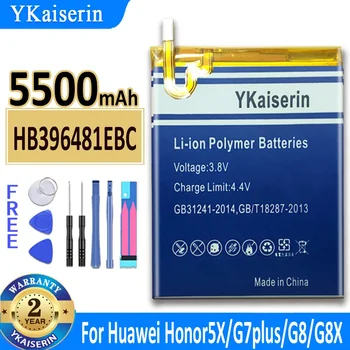 5500 mah YKaiserin Батерия HB396481EBC За Huawei Honor 5X/Възкачи на г-7 Плюс G7Plus/G8/G8X Bateria
