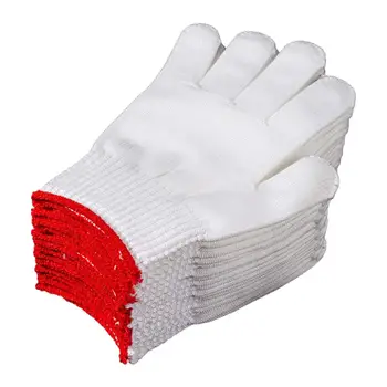 12 Двойки промишлени работни ръкавици Плетени памучни работни ръкавици от полиестер за маляров в малярном склад, Мъже, Жени