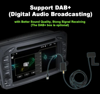 Цифрова аудиовещание (DAB +), за автомобилни аудио системи стерео медии gps DVD плейър