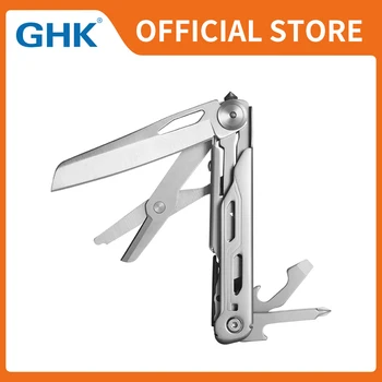 Официален авариен универсален нож GHK от неръждаема стомана със стъклен ключ