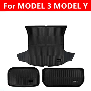 За автомобил MODEL 3 MODEL Y all inclusive калъф за подложка в багажника за Нови висококачествени специални стелки в багажника на непромокаема подложка в багажника на авточасти