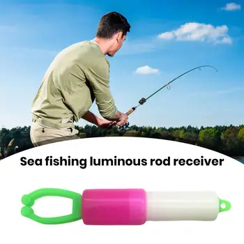 Печати за светещи пръчки с удобен гладък ръб, Многоцветен контейнер за светещи пръчици за нощен риболов, риболовни принадлежности за плувка