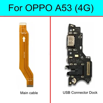 За OPPO а a53 4G CPH2127 CPH2131 USB Докинг станция За Зареждане Конектор Порт на дънната платка Микрофон дънна Платка гъвкав кабел
