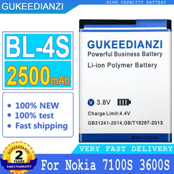 2500 mah Батерия за Мобилен Телефон За Nokia 2680s 3600s 3602S 3710f 3711 6202c 6208c 7020 7100s 7610c 7610s Батерии на Смартфони