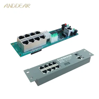 Модул мини-рутер, умен метален корпус с разпределителната кутия за кабели, 8 порта, OEM модули на рутера с модул кабел на рутера, на дънната платка