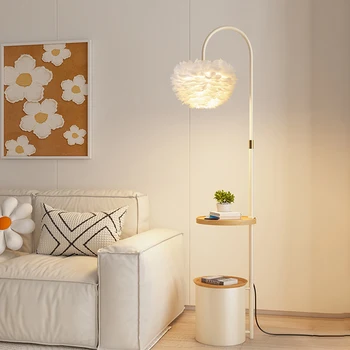 Естетичен дизайн на Нощни тумбочек Скандинавски бял лампа Просто за съхранение Прикроватной нощни шкафчета Доста Луксозна маса De Chevet Мебелите за дневна