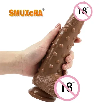 Вибратор с размери 22,5 см имитира мъжкия пенис вагинален оргазъм анален накрайник секс играчки за възрастни вагинален анален масаж стоки за възрастни