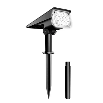 1 комплект соларни лампи за външно осветление Ip65 Слънчеви градински фенери Мониторные светлини LED Слънчев прожектор Външна пътека, Пътека на двора Черен