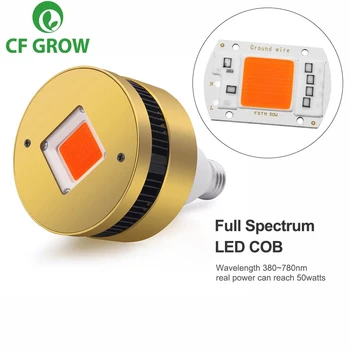 COB LED Grow Light E26 E27 Socket Base Пълен Набор от 120 W 150 W Лампа за Отглеждане на Стайни Растения Малка Отглеждане на Палатка