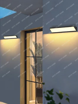 Външен стенен монтаж лампа Слънчева Градинска Лампа Вила Водоустойчив Тераса Лампа за входната врата