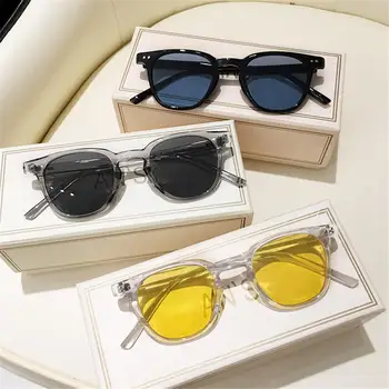 Реколта квадратни слънчеви очила, дамска мода, слънчеви очила голям размер, Мъжки нюанси, Черни слънчеви очила, очила с UV400