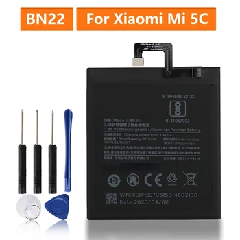 Преносимото батерия BN20 за Xiaomi Mi 5C M5C Акумулаторна батерия на телефона 2860 ма
