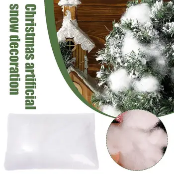 Коледна Елха, украса от изкуствен сняг, одеяло от изкуствен сняг, памук, пухкави, леки, празничен декор на закрито, на дисплея се в село зимен
