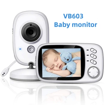 Следи бебето VB603, безжична защита за сигурност, видео-наблюдение с дисплей на температурата, двустранен аудиокамера на закрито