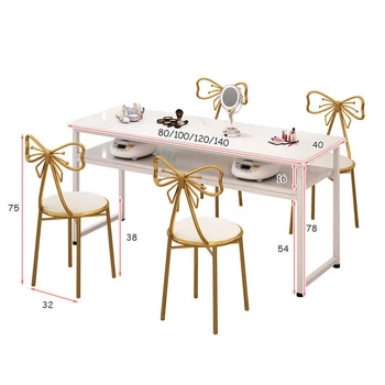Гореща разпродажба на Ноктите маса в модерен минималистичен стил с Дървени маникюр маси Евтини ноктите маса