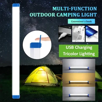 Кемпинговая Лампа Акумулаторна USB Led Лампа Преносими Аварийни Светлини Led Тръби Външни Светлини Магнитен Светлина в 3 Цвята Осветление 32 см